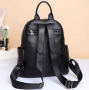 Городской женский рюкзак из натуральной кожи Olivia Leather Черный