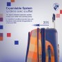 Heys Chroma Hybrid 35 л валіза з полікарбонату на 4 колесах синьо-помаранчева