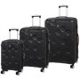 IT Luggage Hexa комплект валіз з ABS пластику на 4 колесах чорний