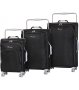 IT Luggage NEW YORK комплект валіз з поліестеру на 4 колесах чорний