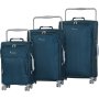 IT Luggage NEW YORK комплект валіз з поліестеру на 4 колесах синій