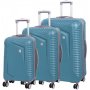 IT Luggage OUTLOOK комплект валіз з ABS пластику на 4 колесах блакитний