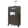 IT Luggage SATIN 98 л валіза з поліестеру на 4 колесах темно-сіра