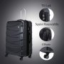 IT Luggage TIDAL 128/157 л чемодан из ABS пластика на 4 колесах серый