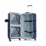 Kipling CYRAH 71 л валіза з нейлону на 4 колесах синя