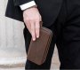 Клатч чоловічий Tiding Bag з натуральної шкіри Коричневий