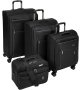 Комплект 4-х колесных чемоданов и сумки для ноутбука Travelite Capri, черный