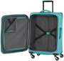 Комплект 4-х колесных чемоданов и сумки для ноутбука Travelite Kite, голубой