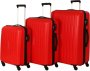 Комплект валіз із поліпропілену Travelite Uptown, червоний