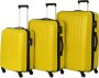 Комплект чемоданов из полипропилена Travelite Uptown, желтый