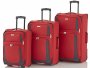 Комплект чемоданов на 2-х колесах Travelite Paklite Rocco, красный