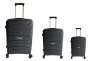 Комплект чемоданов Worldline Airtex 288 – полипропилен Черный