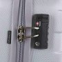 Комплект пластиковых чемоданов March Bumper, серебристый