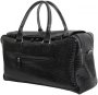 Шкіряна дорожня сумка 27 л Vip Collection 1605 Black Croco