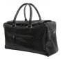 Шкіряна дорожня сумка 27 л Vip Collection 1605 Black Croco
