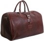 Шкіряна дорожня сумка 45 л Vip Collection 36490 Brown Croco