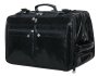 Кожаная дорожная сумка на 2-х колесах 32 л Vip Collection 5225 Black