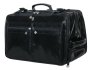Кожаная дорожная сумка на 2-х колесах 32 л Vip Collection 5225 Black