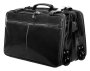 Кожаная дорожная сумка на 2-х колесах 32 л Vip Collection 5225 Black