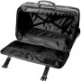 Кожаная дорожная сумка на 2-х колесах 32 л Vip Collection 5225 Black