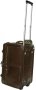 Кожаная дорожная сумка на 2-х колесах 32 л Vip Collection 5225 Brown
