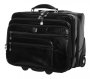 Кожаная дорожная сумка на 2-х колесах 36 л Vip Collection 47865 Black