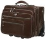 Кожаная дорожная сумка на 2-х колесах 36 л Vip Collection 47865 Brown