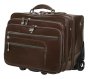 Кожаная дорожная сумка на 2-х колесах 36 л Vip Collection 47865 Brown
