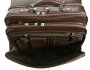 Кожаная дорожная сумка на 2-х колесах 36 л Vip Collection 47865 Brown