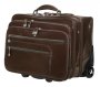 Кожаная дорожная сумка на 2-х колесах 36 л Vip Collection 47865 Brown