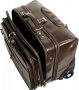 Кожаная дорожная сумка на 2-х колесах 36 л Vip Collection 47865 Brown