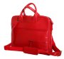 Кожаная сумка для ноутбука 15,6” Vip Collection 2411 Red flotar