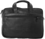 Кожаная сумка для ноутбука 15,6” Vip Collection 306 Black flotar