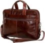Кожаная сумка для ноутбука 15,6” Vip Collection 50104 Brown Dixy