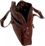 Кожаная сумка для ноутбука 15,6” Vip Collection 50104 Brown Dixy