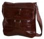 Шкіряна сумка Vip Collection 1417 Brown Dixy