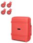 Маленька авіа валіза Snowball Mini XS – 25 л, 2,3 кг зі знімними колесами Коралова