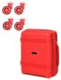 Маленька авіа валіза Snowball Mini XS – 25 л, 2,3 кг зі знімними колесами Червона