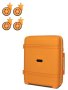 Маленький авиа чемодан Snowball Mini XS – 25 л, 2,3 кг со съемными колесами Желтый