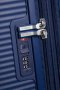 Мала валіза American Tourister Soundbox ручна поклажа – 35,5 / 41 л, 2,6 кг Синя