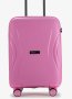 Малый чемодан V&amp;V Travel Flash light 2.0 ручная кладь на 40 л весом 2,2 кг из полипропилена Розовый