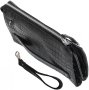 Мужская кожаная борсетка Vip Collection 410 Black croco