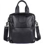 Чоловіча шкіряна сумка через плече Tiding Bag Чорна