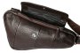 Мужская сумка-бананка кожаная Vip Collection 1455-F Коричневая