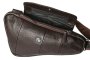 Мужская сумка-бананка кожаная Vip Collection 1455-F Коричневая