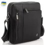 Чоловіча сумка через плече Royal Bag із натуральної шкіри Чорна