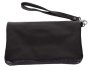 Мужской клатч-кошелек кожаный Vip Collection 1505-F Черный