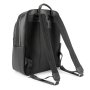 Мужской кожаный рюкзак на два отдела TIDING BAG Черный