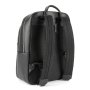 Мужской кожаный рюкзак на два отдела TIDING BAG Черный