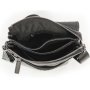 Мужской мессенджер Tiding Bag из натуральной кожи Черный
